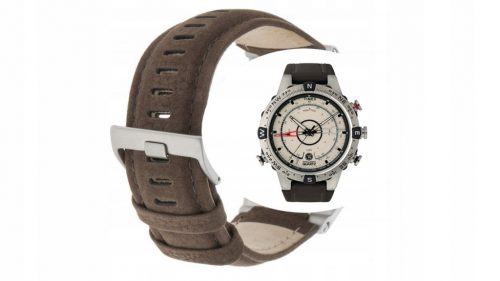  Cinturino in pelle marrone per orologio Timex T2N721