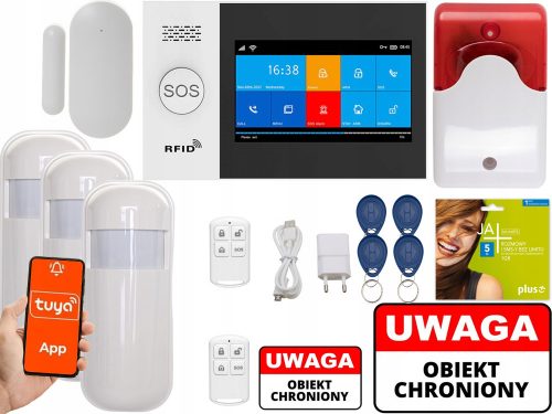 APP ALLARME GSM WIRELESS LCD SIRENA WIFI TUYA