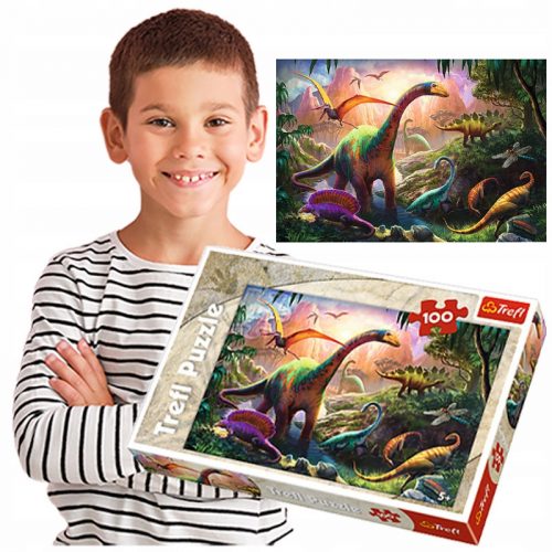  Trefl Puzzle per bambini 100 pezzi DINOSAURI