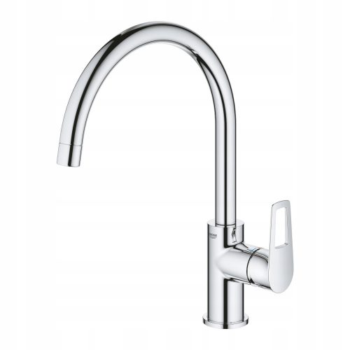 Rubinetto da cucina da terra Grohe Bauloop argento