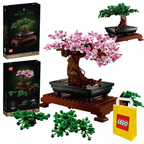  LEGO ICONS 10281 Albero Bonsai + Sacchetto di carta VP LEGO 6315792 Medio