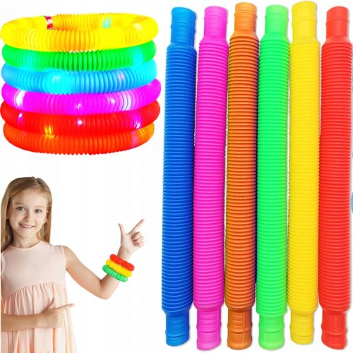  TUBI SENSORIALI POP TUBE LED 6 pz