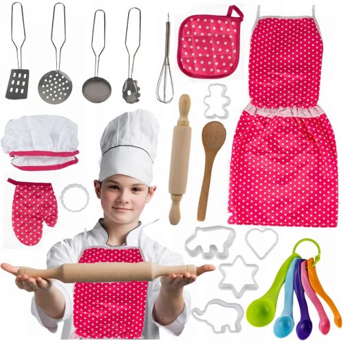  Grembiule per bambini Set da cuoco Accessori x22