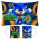  SET TAZZA + CUSCINO SONIC + NOME REGALO N5