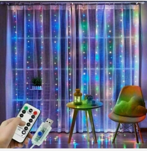  Barriera luminosa a LED 300 lampade 3x3m RGB arcobaleno