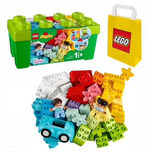  LEGO Duplo 10913 Scatola con mattoncini + Sacchetto regalo in carta LEGO Misura Media M 41x34x12 cm