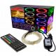  Lampade 10m 100 LED Fili RGB Telecomando USB colorato