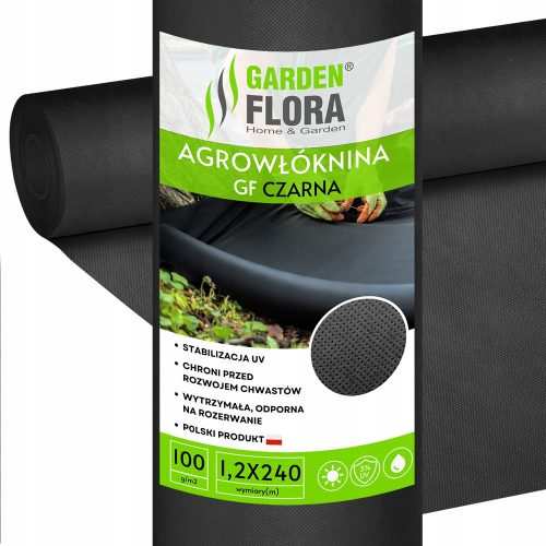 Agrotessile - Pacciamatura agrotessile (antierbacce) GF Agro nero 120 x 24000 cm 100 g/m²