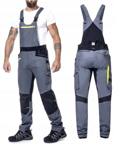 Pantaloni lunghi da lavoro Ardon Work salopette H6098 grigio chiaro taglia 46