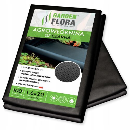 Agrotessile - Pacciamatura agrotessile (antierbacce) GF Agro nero 160 x 2000 cm 100 g/m²