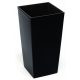  Vaso da fiori Lamela 30 cm x 30 x 57 cm diametro 30 cm plastica nera