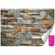 Carta da parati 3D Loft Brick Stone 200x140