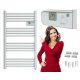 Radiatore da bagno elettrico Goodhome 500 W 550 x 980 mm bianco