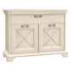  Cassettiera Forte KASHMIR 123 x 48 x 96 cm bianco opaco