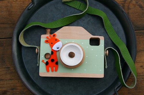  Macchina fotografica in legno per bambini -- Personalizzazione