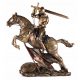 FIGURINA CAVALIERE A CAVALLO, BELLISSIMA scultura, REGALO