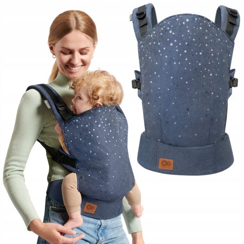  Kinderkraft Nino Confetti Borsa da viaggio denim, blu navy, fino a 20 kg