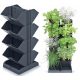 Vaso da fiori Prosperplast 20 cm x 12 x 48 cm diametro 12 cm plastica nera