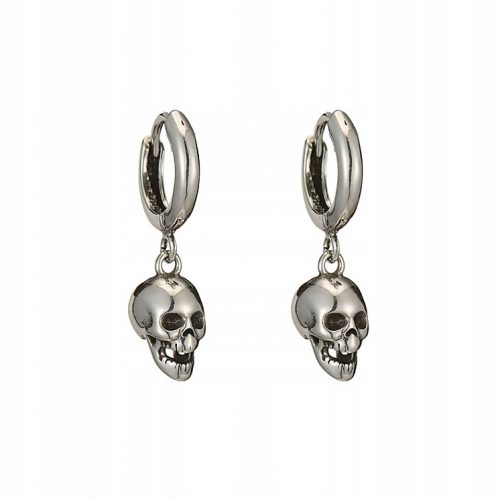  Eleganti orecchini in argento GOTHIC silver SKULL