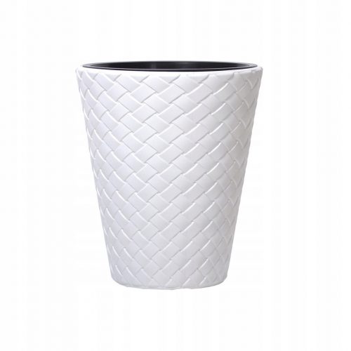  Vaso da fiori Prosperplast 40 cm x 40 x 48 cm diametro 40 cm plastica bianca