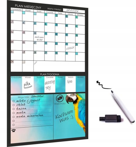 Penna PLANER per calendario magnetico cancellabile a secco