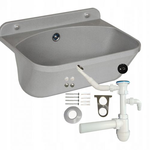  Lavabo, plastica, granito grigio 45