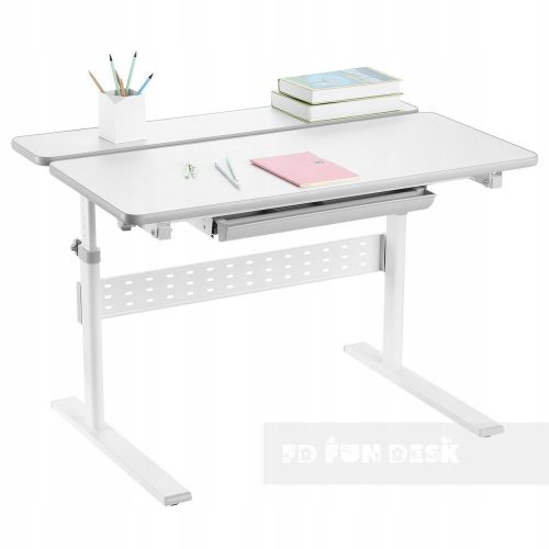  Scrivania FunDesk 95 x 66 x 54 cm tonalità di grigio