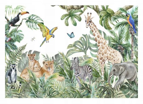 Carta da parati JUNGLE FOR CHILDREN Animali 416x254