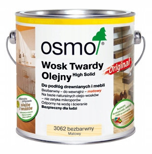 Olio di cera dura Osmo 3062 0,75 l, incolore opaco