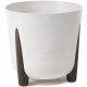  Vaso da fiori BratGO 26 cm x 26 x 25,3 cm diametro 26 cm plastica bianca