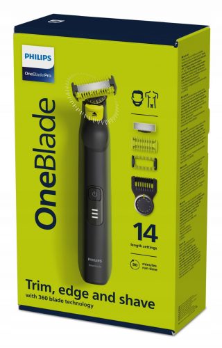  Philips Rasoio Trimmer One Blade Pro 360 Viso+Corpo QP6541/15