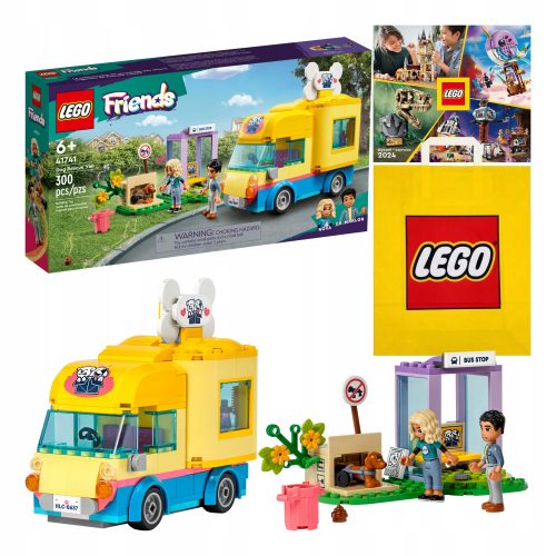  LEGO Friends 41741 Furgone di salvataggio dei cani + 2 altri prodotti