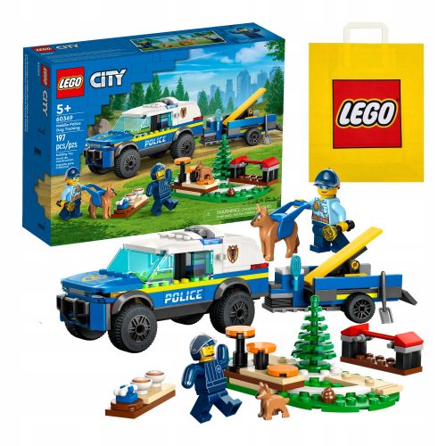  LEGO City 60369 Addestramento dei cani poliziotto sul campo + sacchetto di carta VP LEGO 6315792 Medio