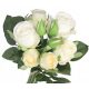 ROSE ROSE BOUQUET SPESSO FIORI ARTIFICIALI COME VIVI