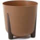  Vaso da fiori BratGO 34 cm x 34 x 32 cm diametro 34 cm in plastica tonalità marrone e beige