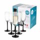 Bicchieri da champagne Royal Leerdam Onyx neri, trasparenti 180 ml 6 pz.