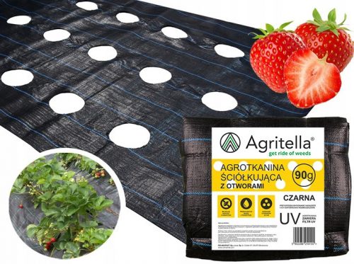 Agrotessile - Tessuto pacciamante Agrotella (antierbacce) Agritella nero 320 x 1000 cm 90 g/m²