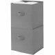 Cestino tessile, contenitore organizer per vestiti, 2x20L