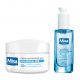  Set Mixa Hyalurogel: ricca crema viso idratante giorno e notte per pelli sensibili 50 ml, siero ipoallergenico con acido ialuronico 30 ml