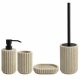 Set di accessori per il bagno Magicna-Bagno 4 elementi, sui toni del marrone e del beige