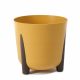  Vaso da fiori Lamela 25,5 cm x 25,5 x 25 cm diametro 25,5 cm plastica tonalità giallo e oro