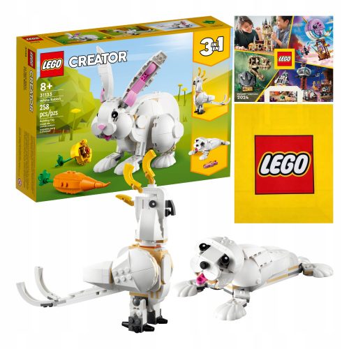  LEGO Creator 3 in 1 31133 Il Coniglio Bianco + 2 altri prodotti