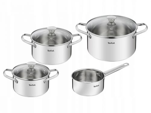 Set di pentole Tefal in acciaio inox, 7 pz.