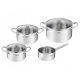 Set di pentole Tefal in acciaio inox, 7 pz.