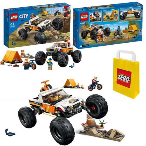  LEGO City 60387 Avventure in fuoristrada 4x4 + sacchetto di carta VP LEGO 6315792 medio