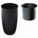  Vaso da fiori Lamela 25 cm x 25 x 42 cm diametro 25 cm plastica nera