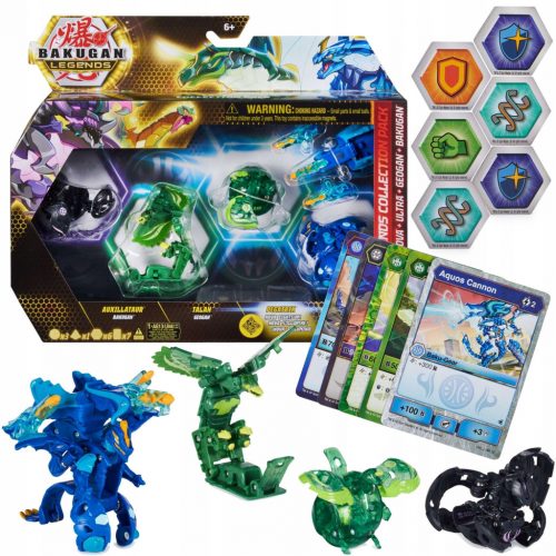  BAKUGAN LEGENDS BATTAGLIA SET 5 CARTE FIGURINE