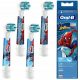  Testine per spazzolino Oral-B Spiderman, 4 pezzi