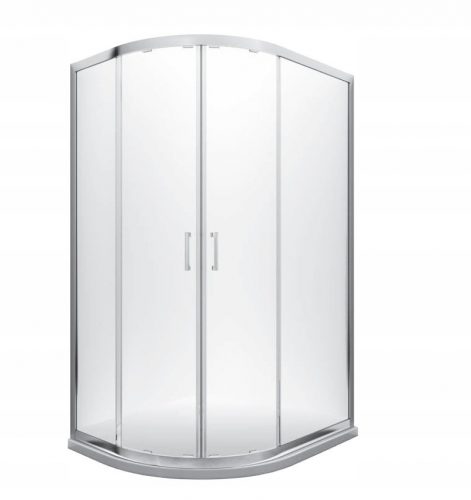 Box doccia Besco Modern 185 con ante scorrevoli 100 x 80 cm