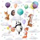  Adesivi murali per bambini: Animali e Palloncini